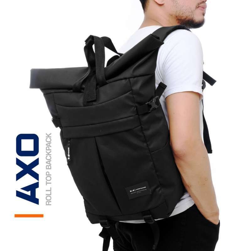 Tas Ransel Pria AXO Backpack Tas Punggung Pria Kapasitas 26L + 2L Tas Laptop 15 inc Waterproof